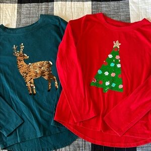 Cat & Jack flip sequin shirts